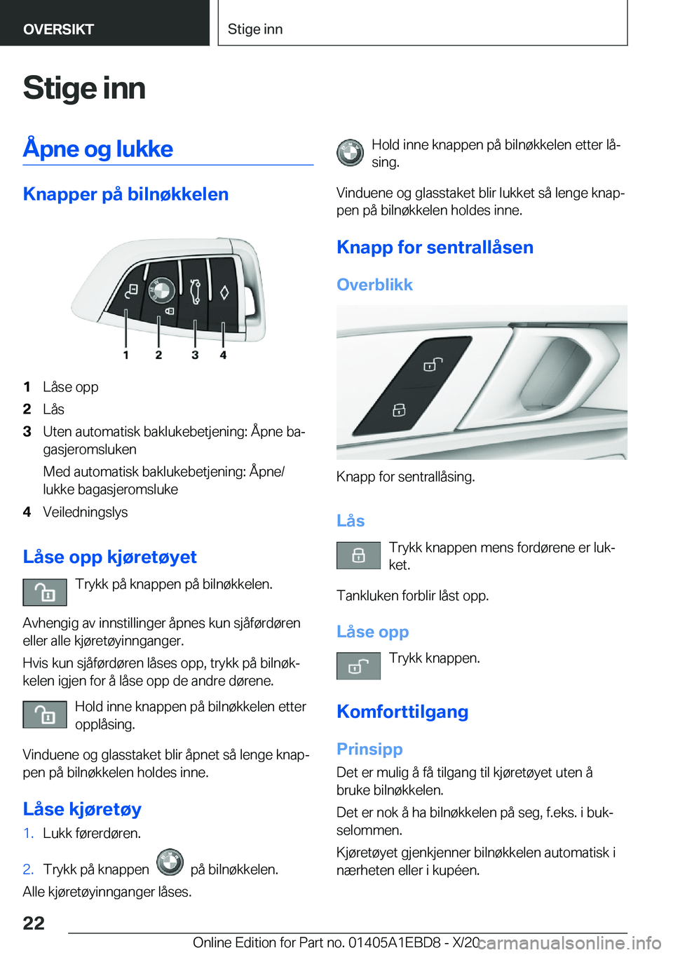 BMW 3 SERIES 2021  InstruksjonsbØker (in Norwegian) �S�t�i�g�e��i�n�n�