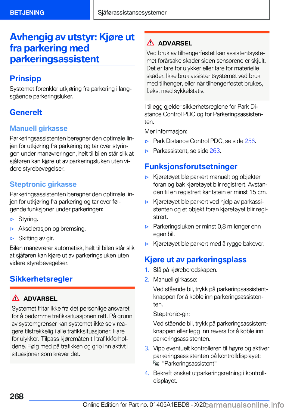 BMW 3 SERIES 2021  InstruksjonsbØker (in Norwegian) �A�v�h�e�n�g�i�g��a�v��u�t�s�t�y�r�:��K�j�