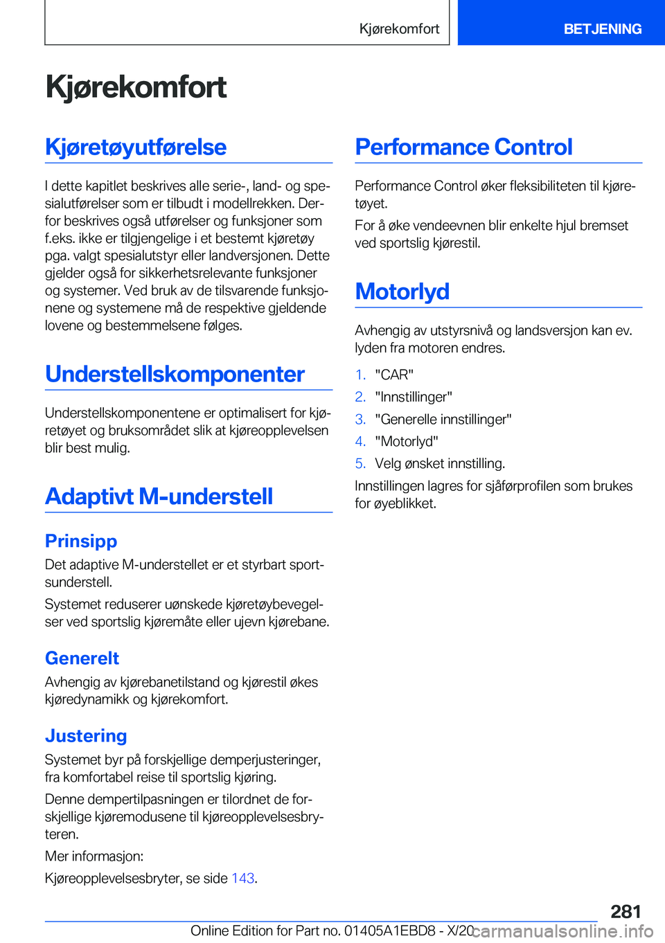 BMW 3 SERIES 2021  InstruksjonsbØker (in Norwegian) �K�j�