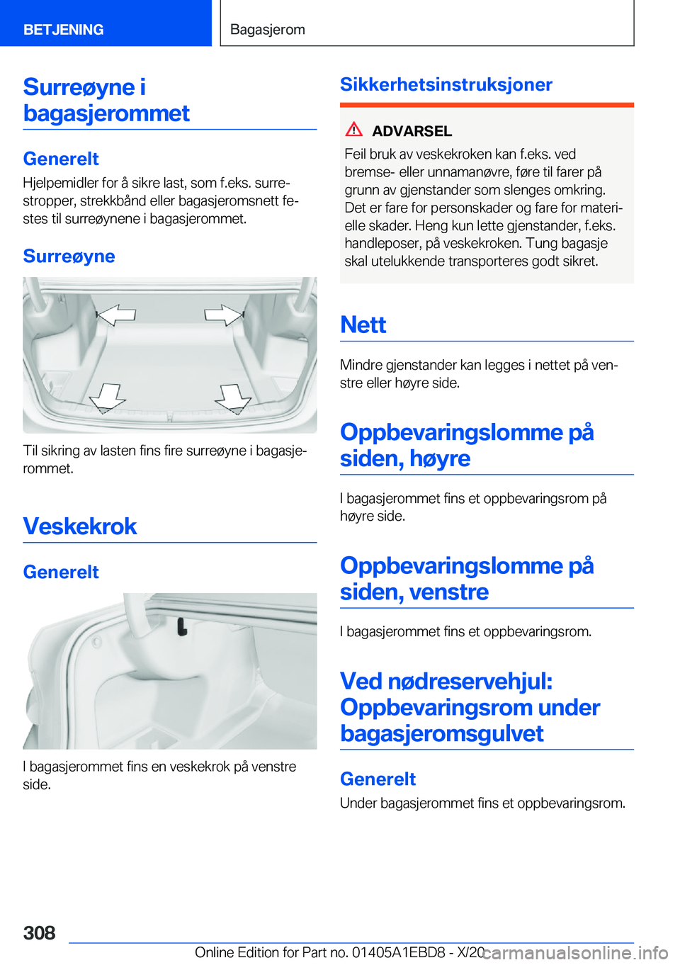BMW 3 SERIES 2021  InstruksjonsbØker (in Norwegian) �S�u�r�r�e�