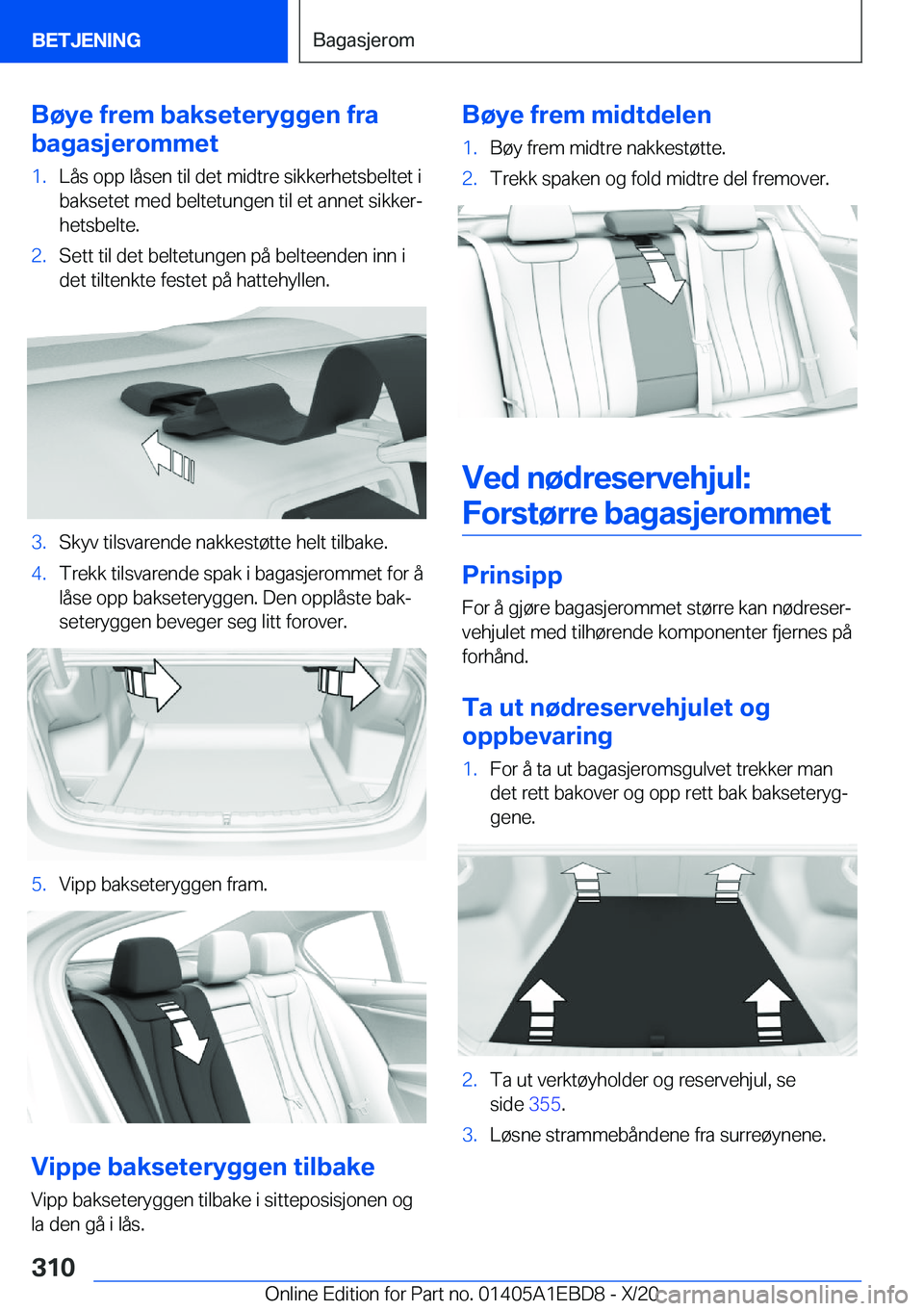BMW 3 SERIES 2021  InstruksjonsbØker (in Norwegian) �B�
