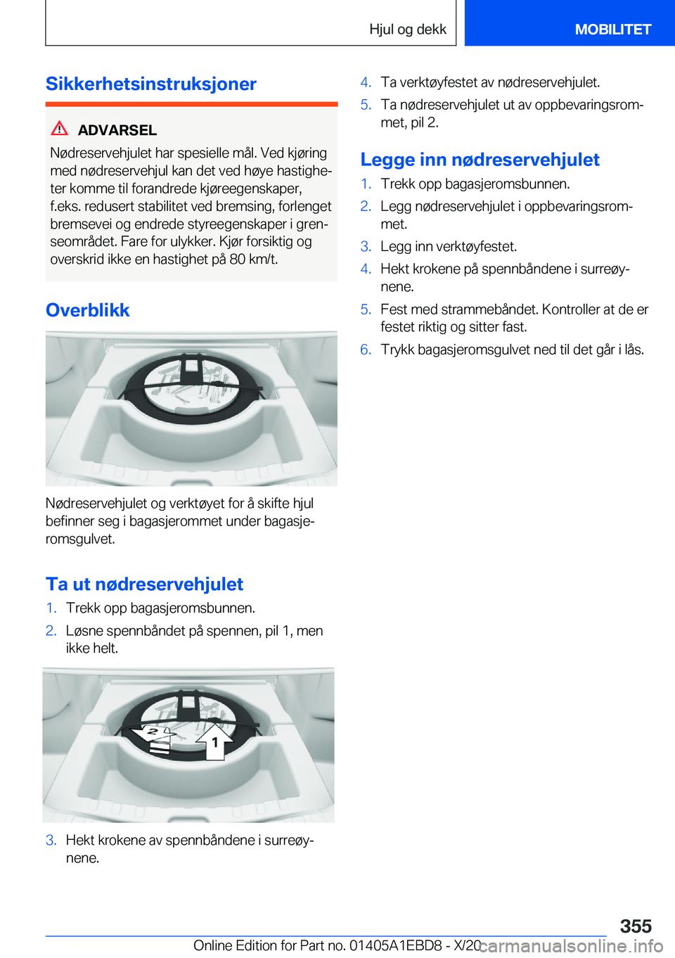 BMW 3 SERIES 2021  InstruksjonsbØker (in Norwegian) �S�i�k�k�e�r�h�e�t�s�i�n�s�t�r�u�k�s�j�o�n�e�r
�A�D�V�A�R�S�E�L
�N�