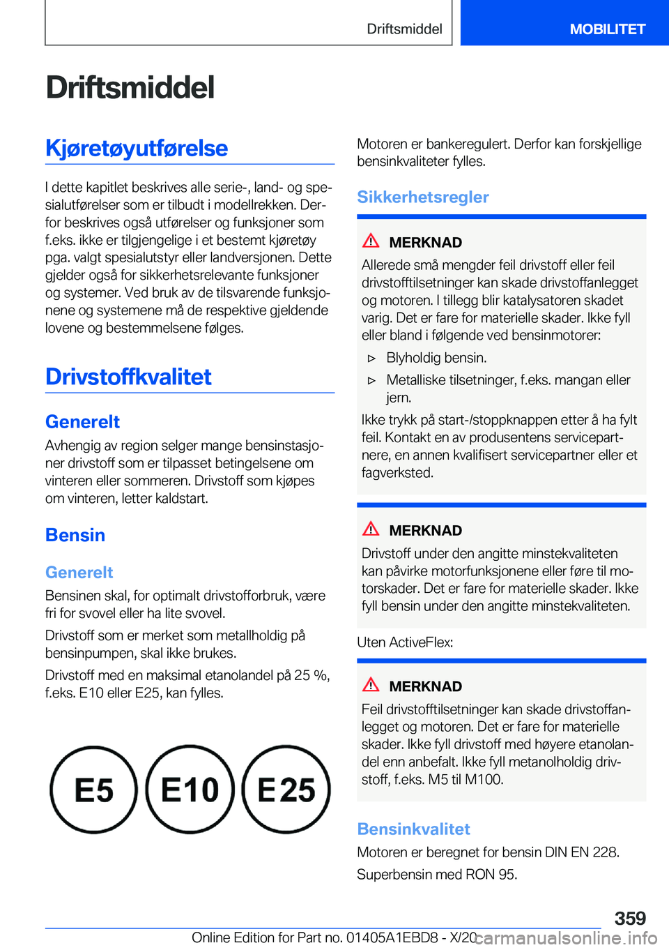 BMW 3 SERIES 2021  InstruksjonsbØker (in Norwegian) �D�r�i�f�t�s�m�i�d�d�e�l�K�j�