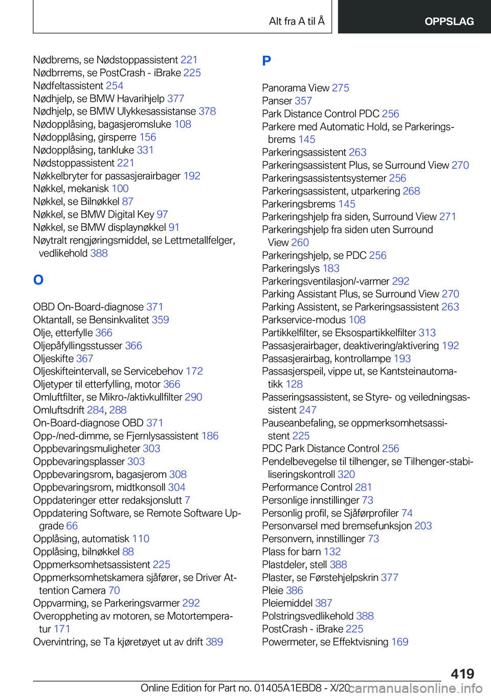 BMW 3 SERIES 2021  InstruksjonsbØker (in Norwegian) �N�