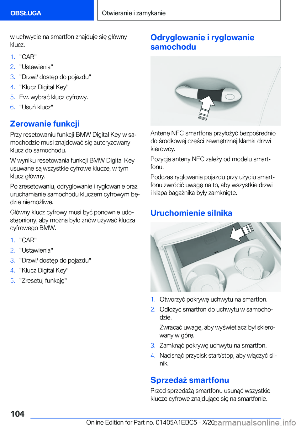 BMW 3 SERIES 2021  Instrukcja obsługi (in Polish) �w��u�c�h�w�y�c�i�e��n�a��s�m�a�r�t�f�o�n��z�n�a�j�d�u�j�e��s�i�