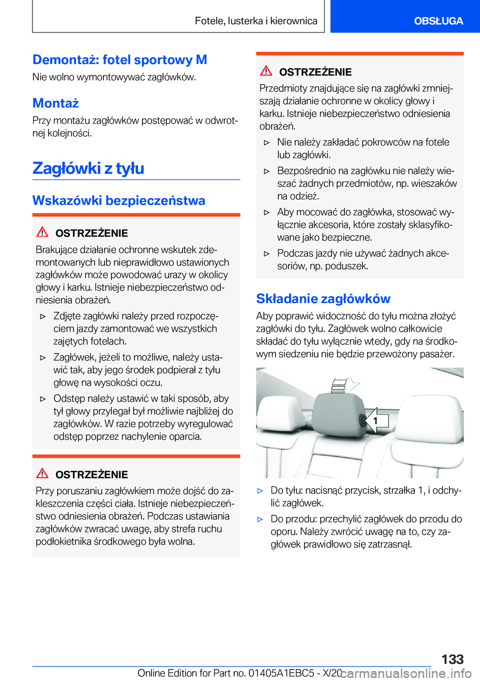 BMW 3 SERIES 2021  Instrukcja obsługi (in Polish) �D�e�m�o�n�t�a9�:��f�o�t�e�l��s�p�o�r�t�o�w�y��M�N�i�e��w�o�l�n�o��w�y�m�o�n�t�o�w�y�w�a�