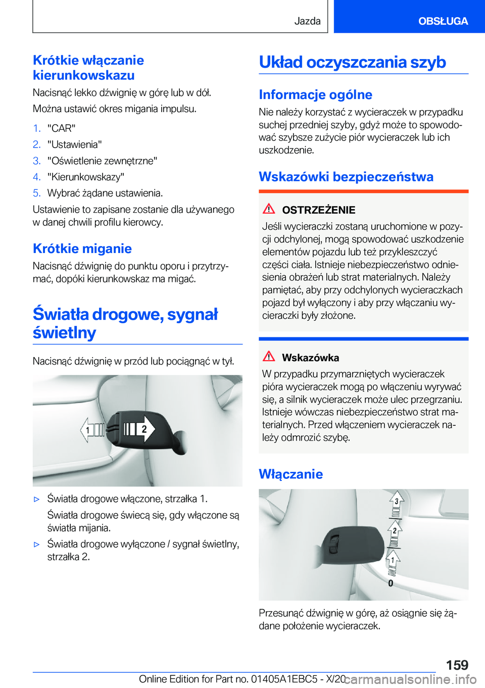 BMW 3 SERIES 2021  Instrukcja obsługi (in Polish) �K�r�