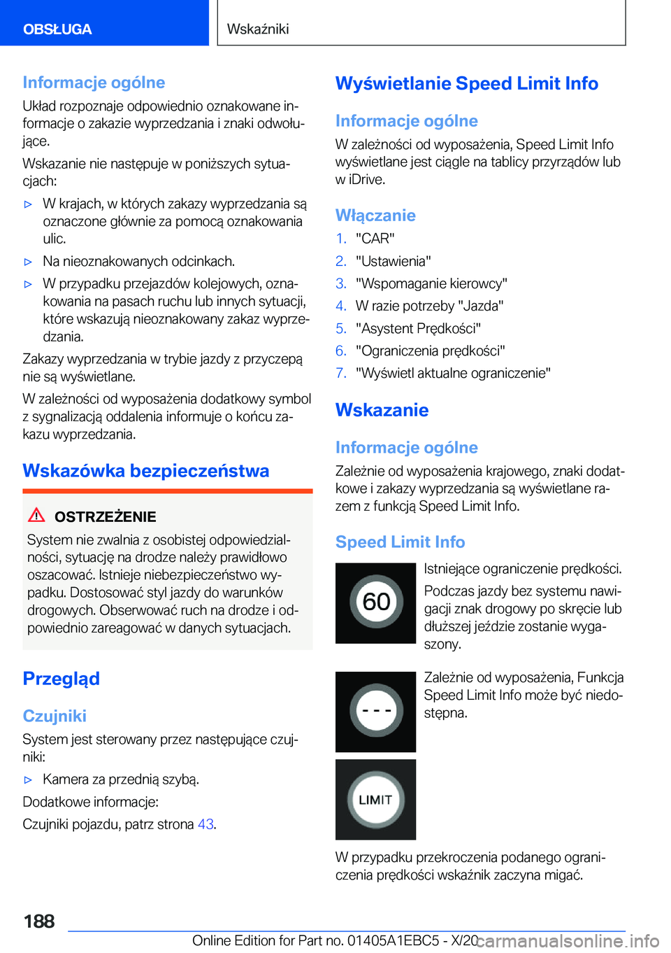 BMW 3 SERIES 2021  Instrukcja obsługi (in Polish) �I�n�f�o�r�m�a�c�j�e��o�g�