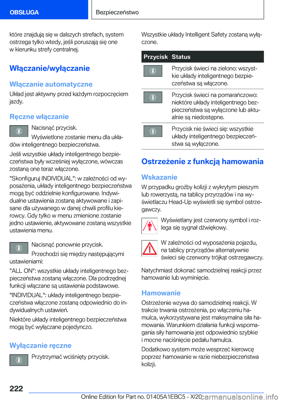 BMW 3 SERIES 2021  Instrukcja obsługi (in Polish) �k�t�