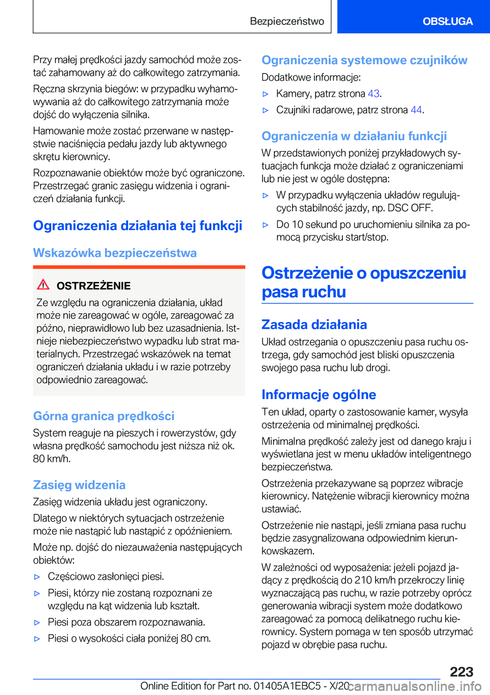 BMW 3 SERIES 2021  Instrukcja obsługi (in Polish) �P�r�z�y��m�a�ł�e�j��p�r�