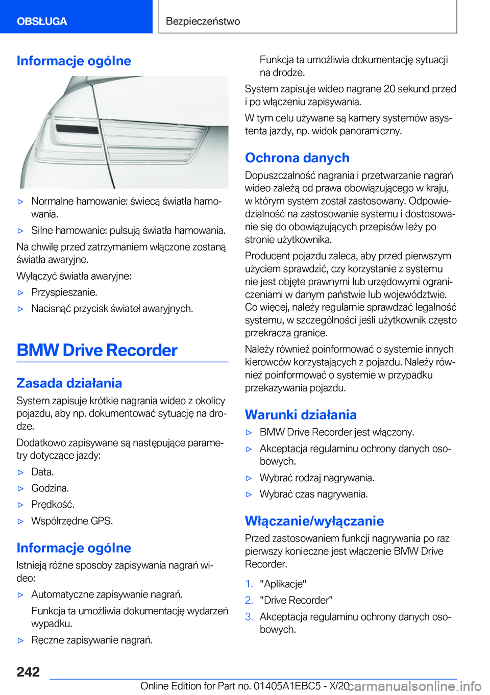 BMW 3 SERIES 2021  Instrukcja obsługi (in Polish) �I�n�f�o�r�m�a�c�j�e��o�g�