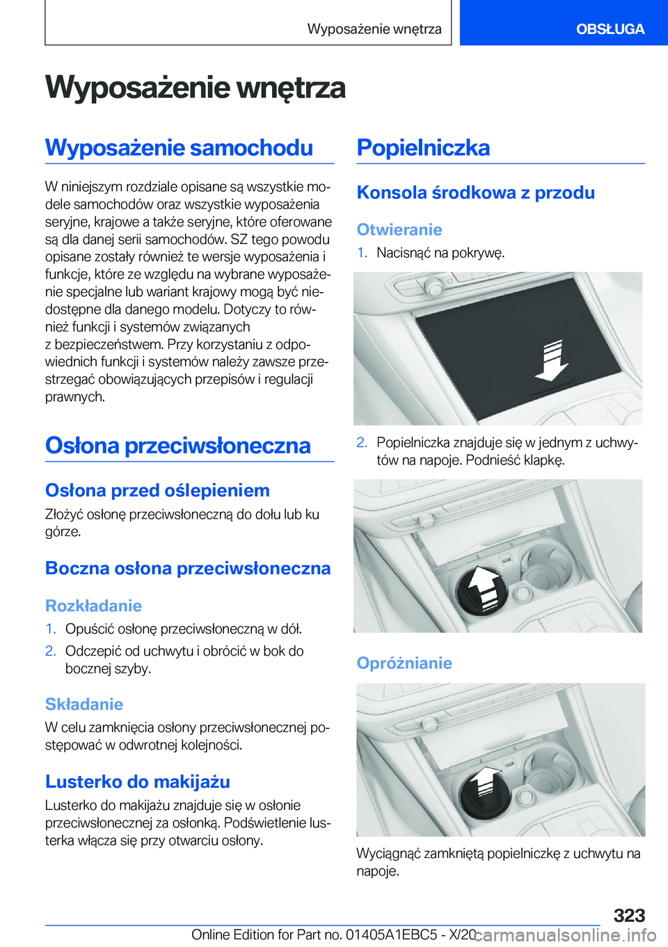 BMW 3 SERIES 2021  Instrukcja obsługi (in Polish) �W�y�p�o�s�a9�e�n�i�e��w�n�