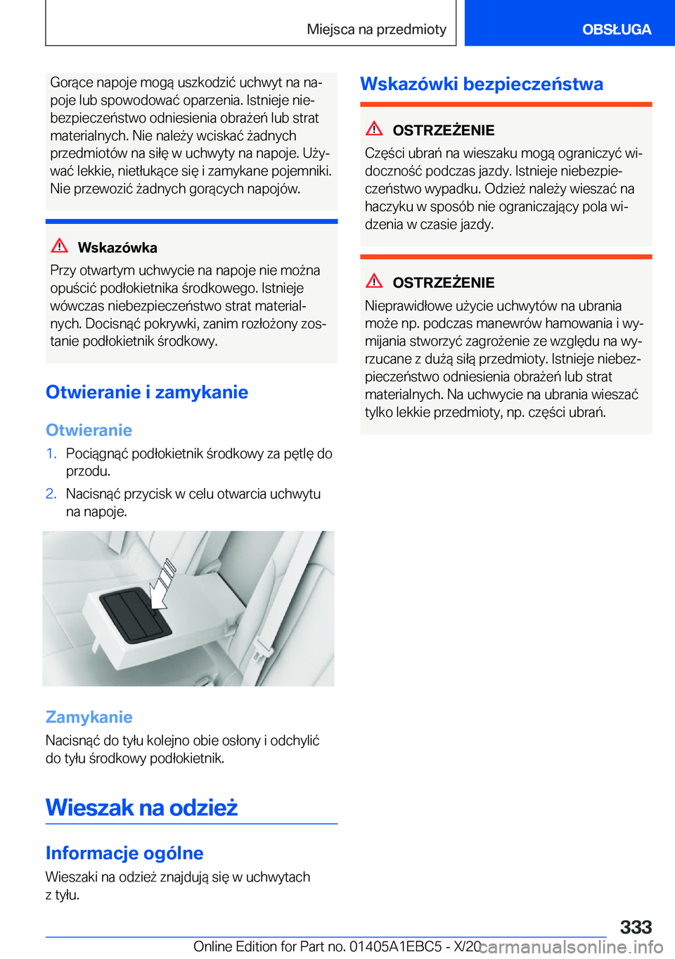 BMW 3 SERIES 2021  Instrukcja obsługi (in Polish) �G�o�r�