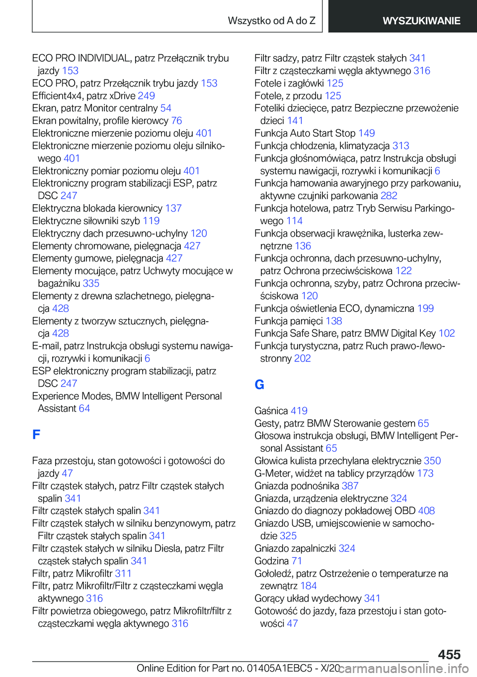 BMW 3 SERIES 2021  Instrukcja obsługi (in Polish) �E�C�O��P�R�O��I�N�D�I�V�I�D�U�A�L�,��p�a�t�r�z��P�r�z�e�ł�