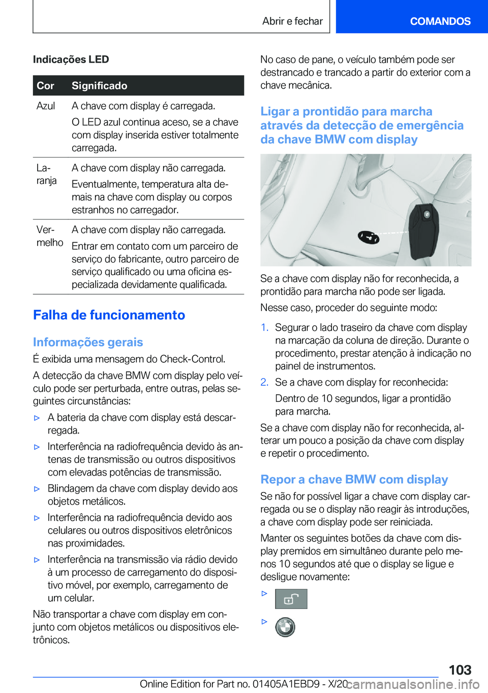 BMW 3 SERIES 2021  Manual do condutor (in Portuguese) �I�n�d�i�c�a�