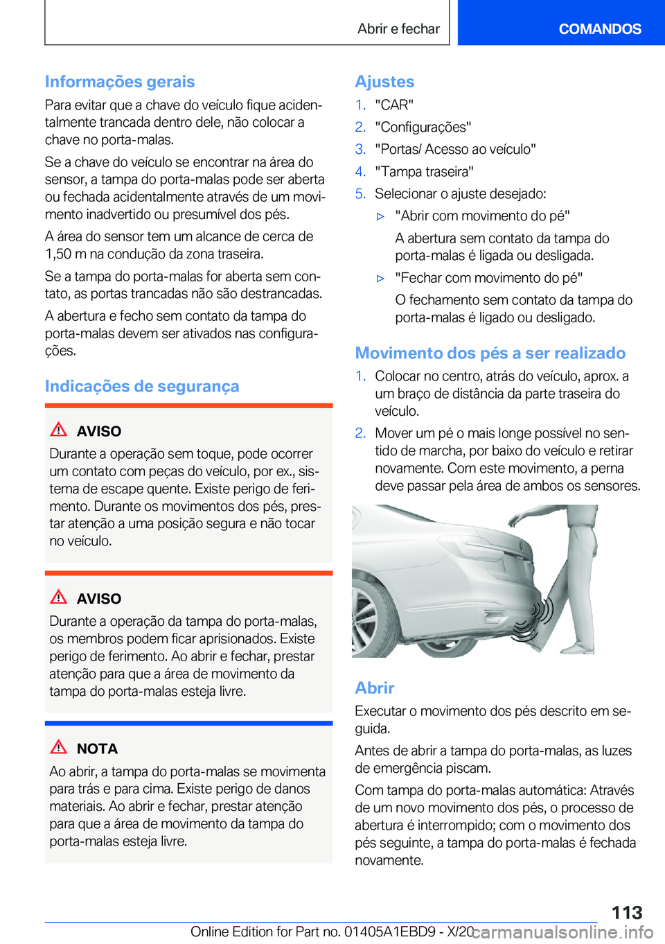 BMW 3 SERIES 2021  Manual do condutor (in Portuguese) �I�n�f�o�r�m�a�
