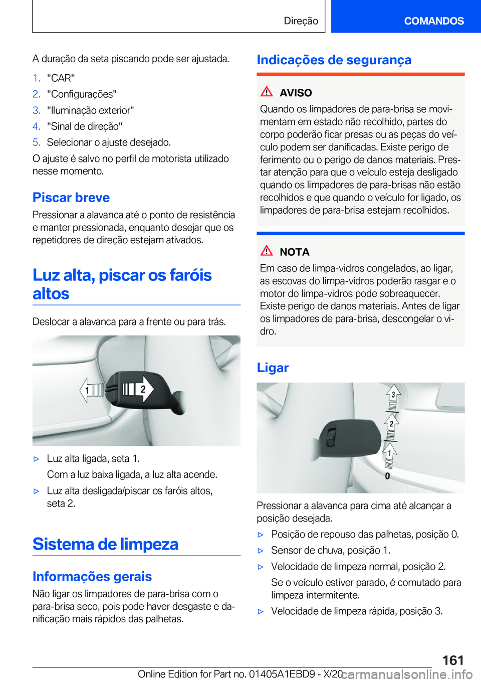 BMW 3 SERIES 2021  Manual do condutor (in Portuguese) �A��d�u�r�a�