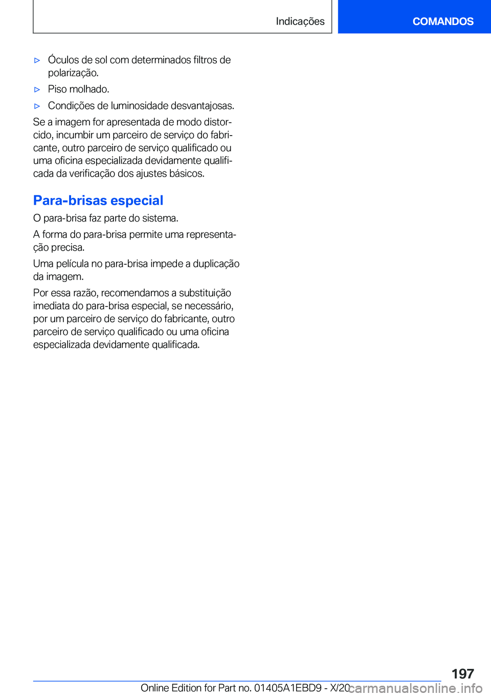 BMW 3 SERIES 2021  Manual do condutor (in Portuguese) x�