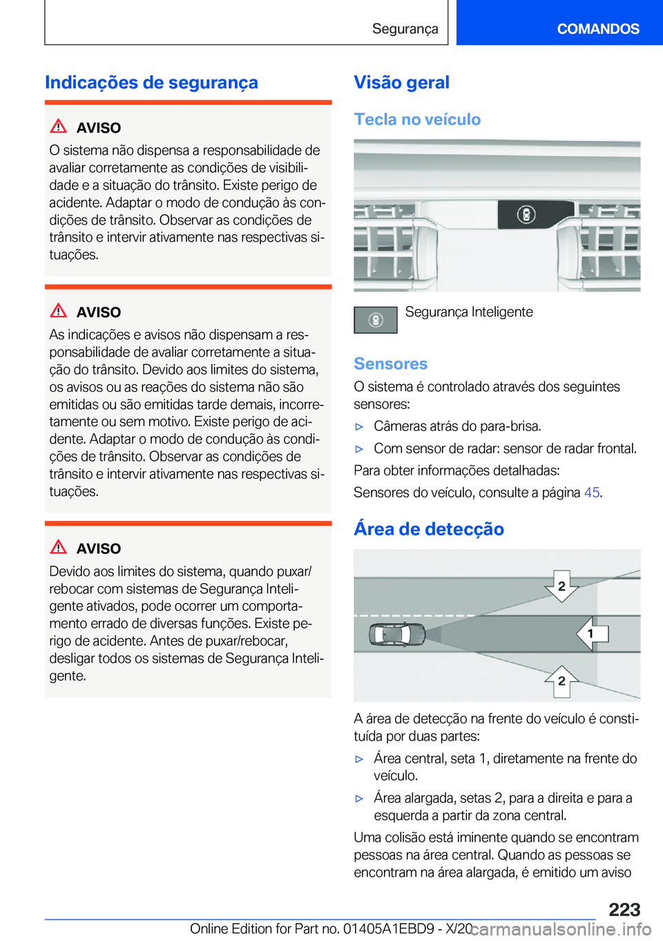 BMW 3 SERIES 2021  Manual do condutor (in Portuguese) �I�n�d�i�c�a�