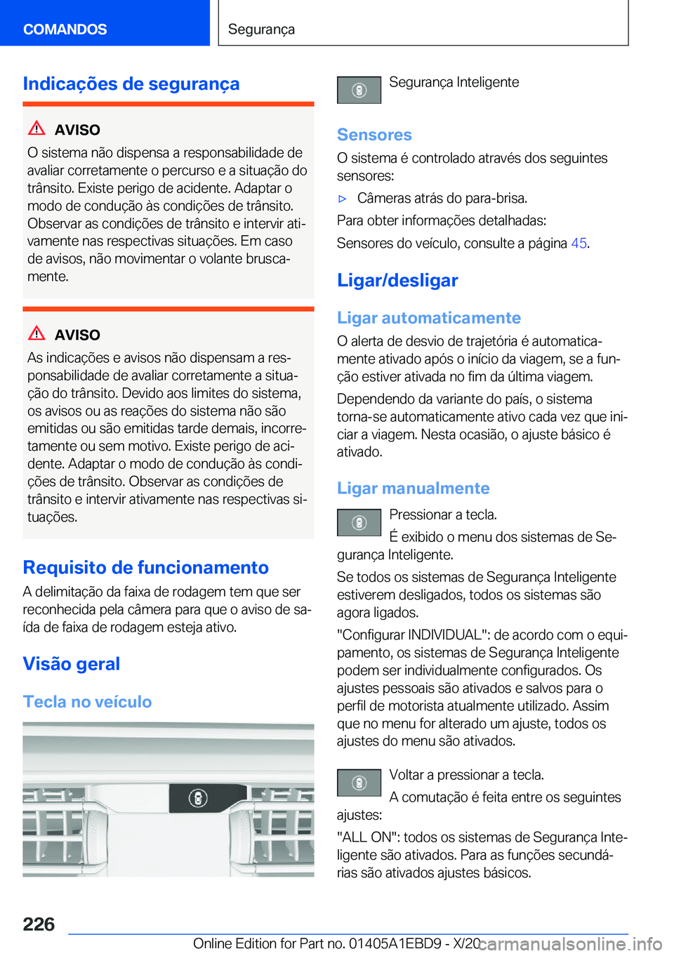 BMW 3 SERIES 2021  Manual do condutor (in Portuguese) �I�n�d�i�c�a�