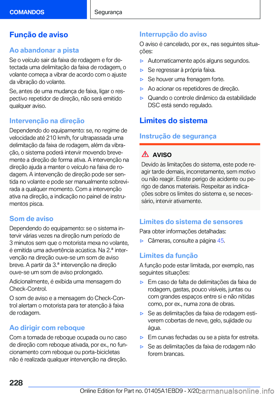 BMW 3 SERIES 2021  Manual do condutor (in Portuguese) �F�u�n�