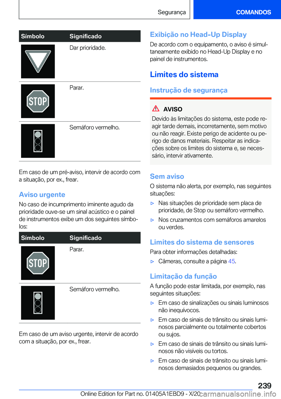 BMW 3 SERIES 2021  Manual do condutor (in Portuguese) �S�
