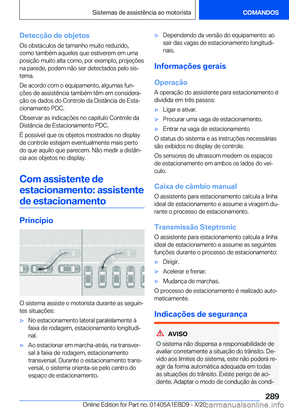 BMW 3 SERIES 2021  Manual do condutor (in Portuguese) �D�e�t�e�c�
