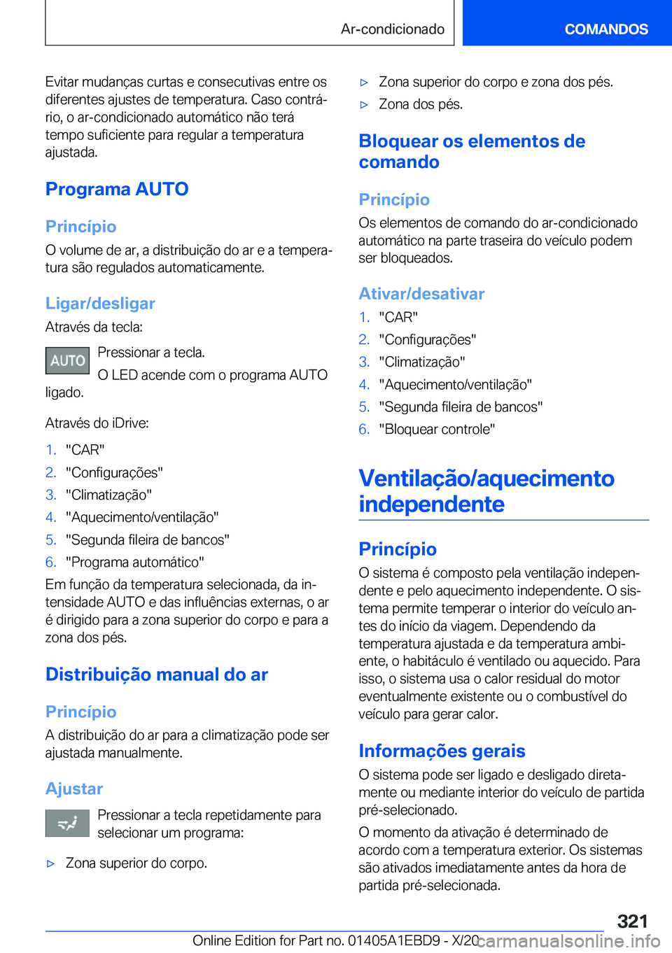BMW 3 SERIES 2021  Manual do condutor (in Portuguese) �E�v�i�t�a�r��m�u�d�a�n�
