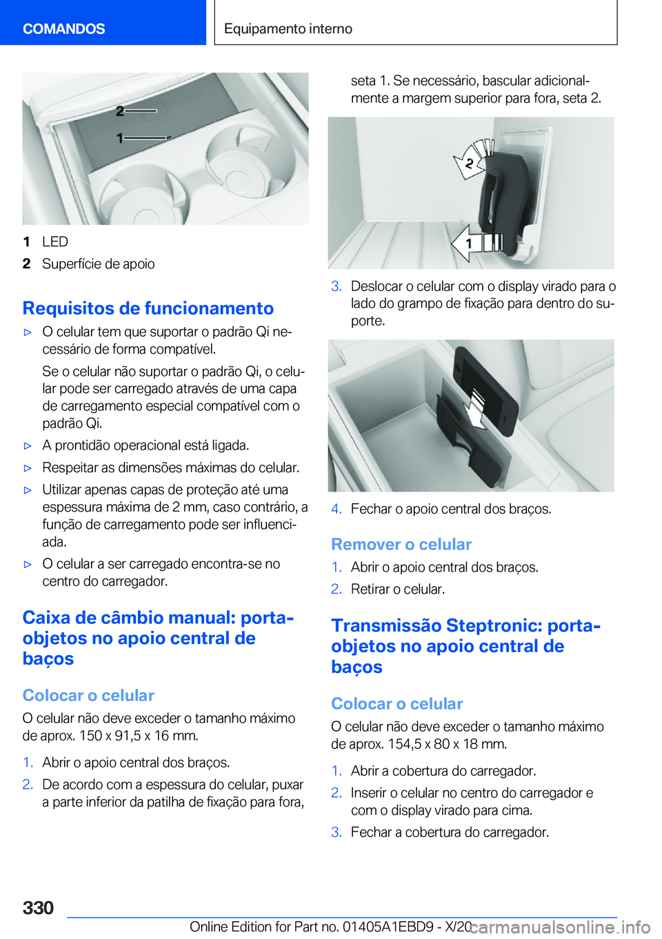 BMW 3 SERIES 2021  Manual do condutor (in Portuguese) �1�L�E�D�2�S�u�p�e�r�f�