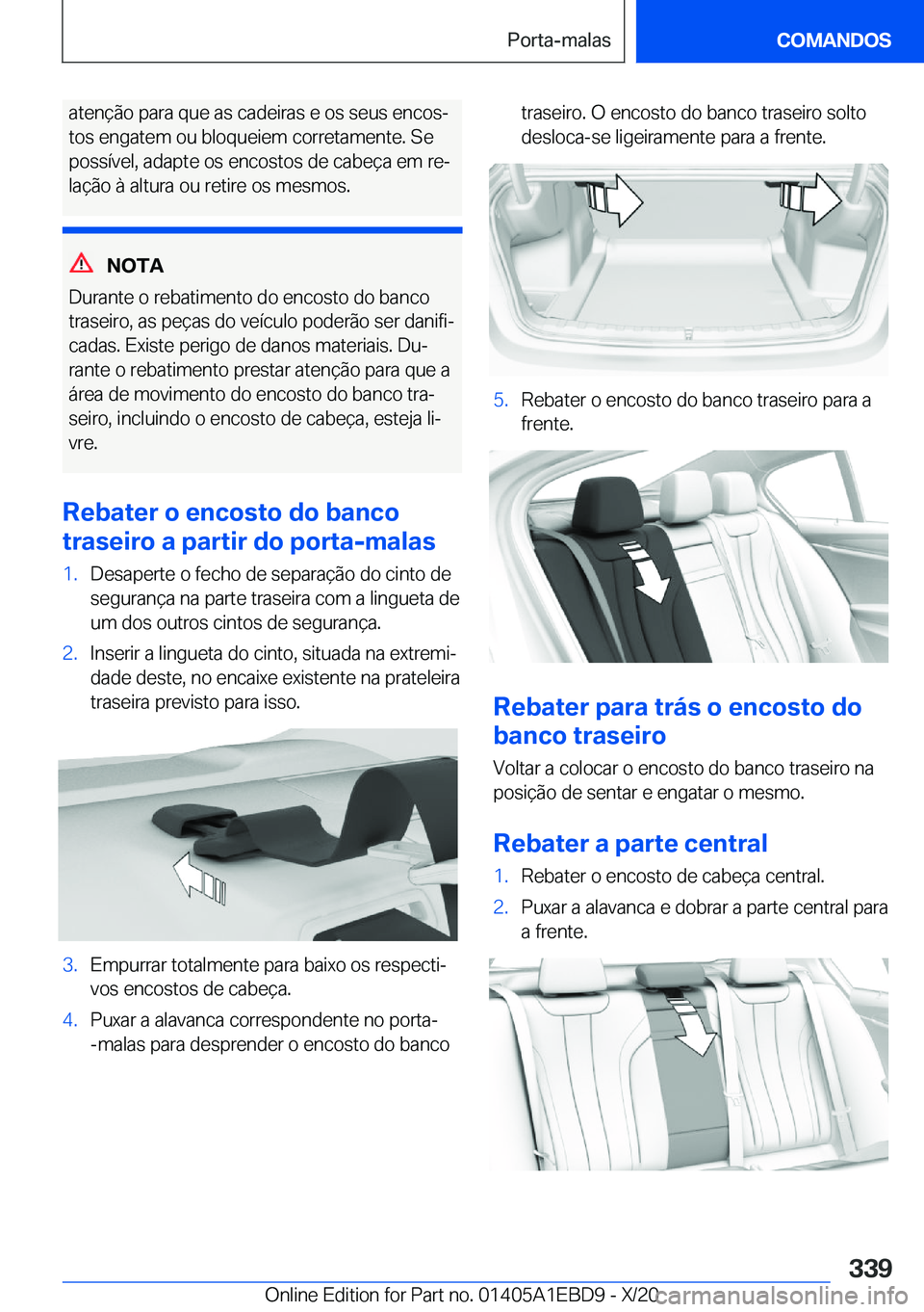 BMW 3 SERIES 2021  Manual do condutor (in Portuguese) �a�t�e�n�