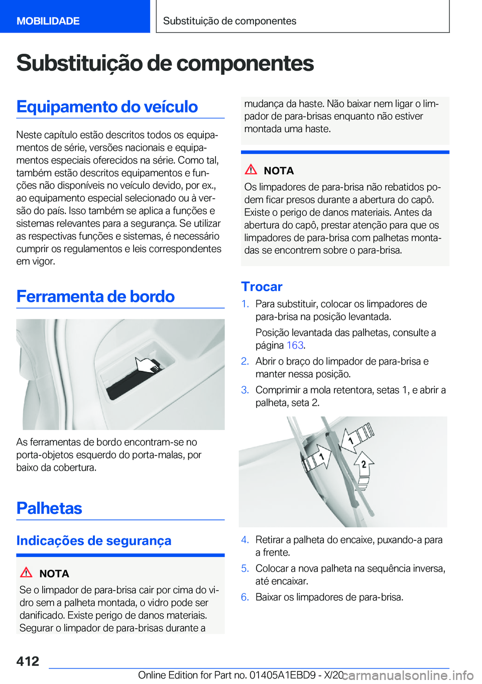 BMW 3 SERIES 2021  Manual do condutor (in Portuguese) �S�u�b�s�t�i�t�u�i�