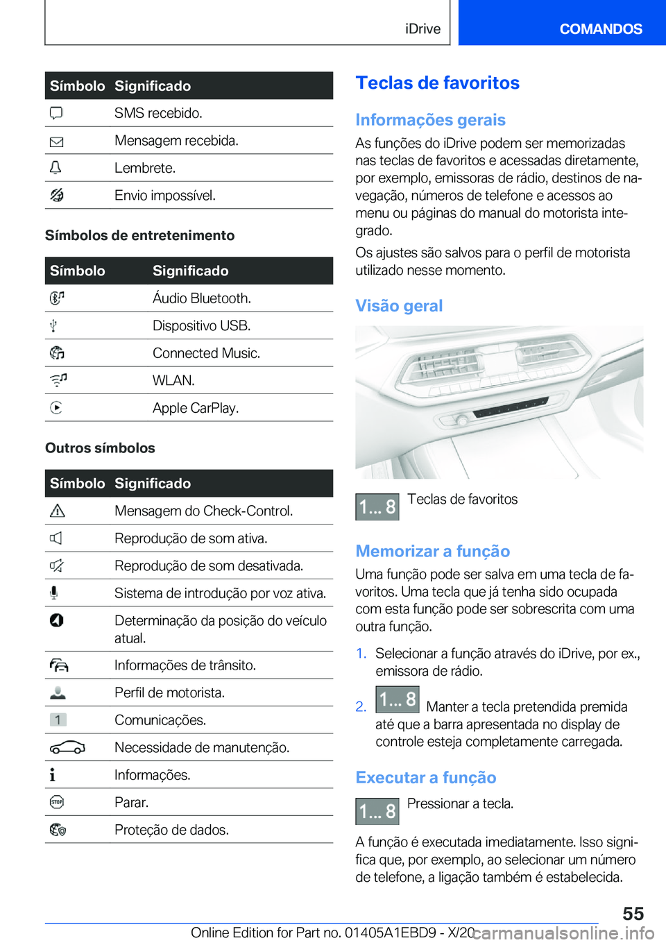 BMW 3 SERIES 2021  Manual do condutor (in Portuguese) �S�