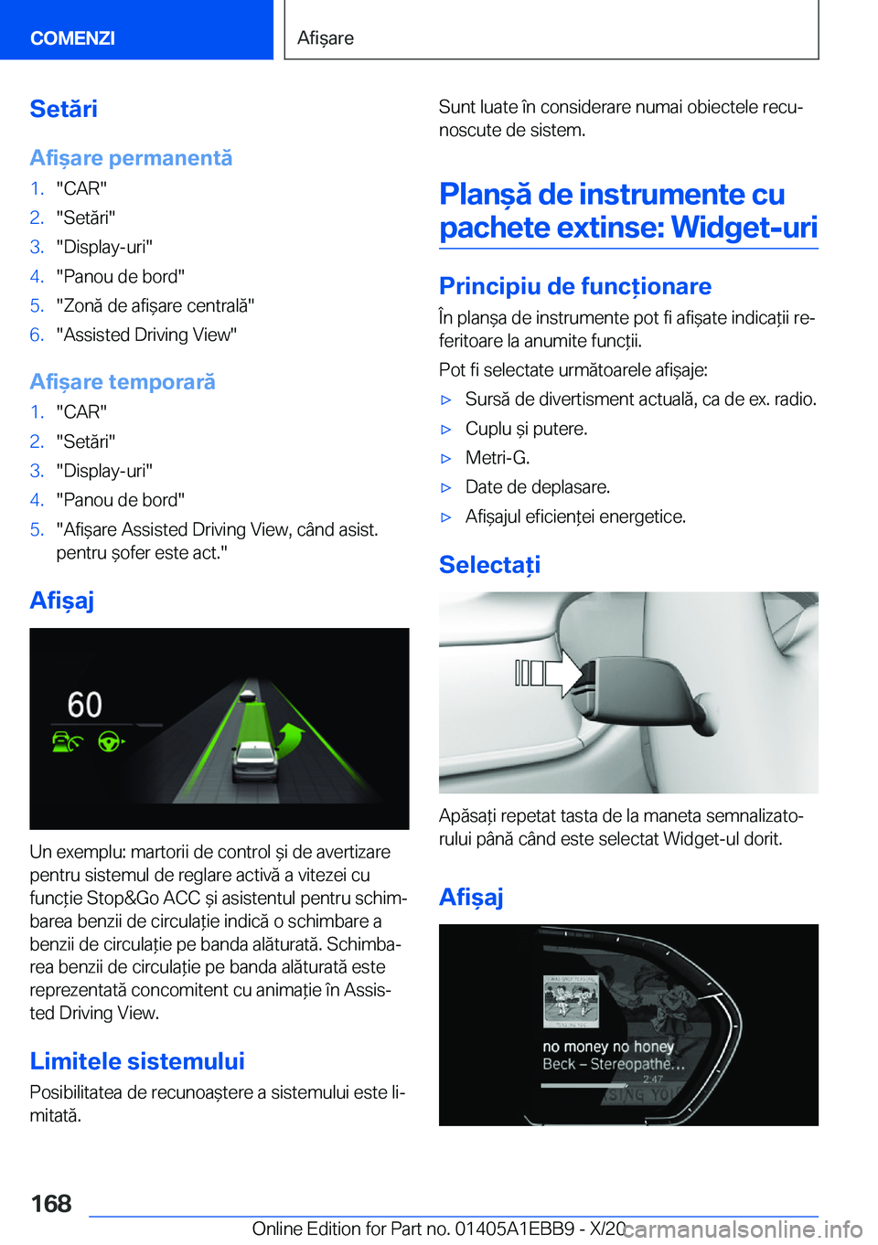 BMW 3 SERIES 2021  Ghiduri De Utilizare (in Romanian) �S�e�t�