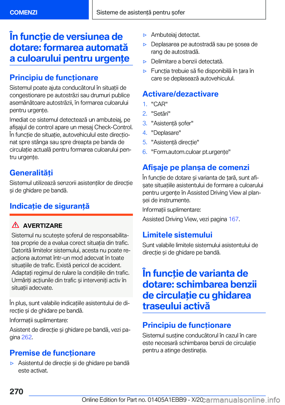 BMW 3 SERIES 2021  Ghiduri De Utilizare (in Romanian) �