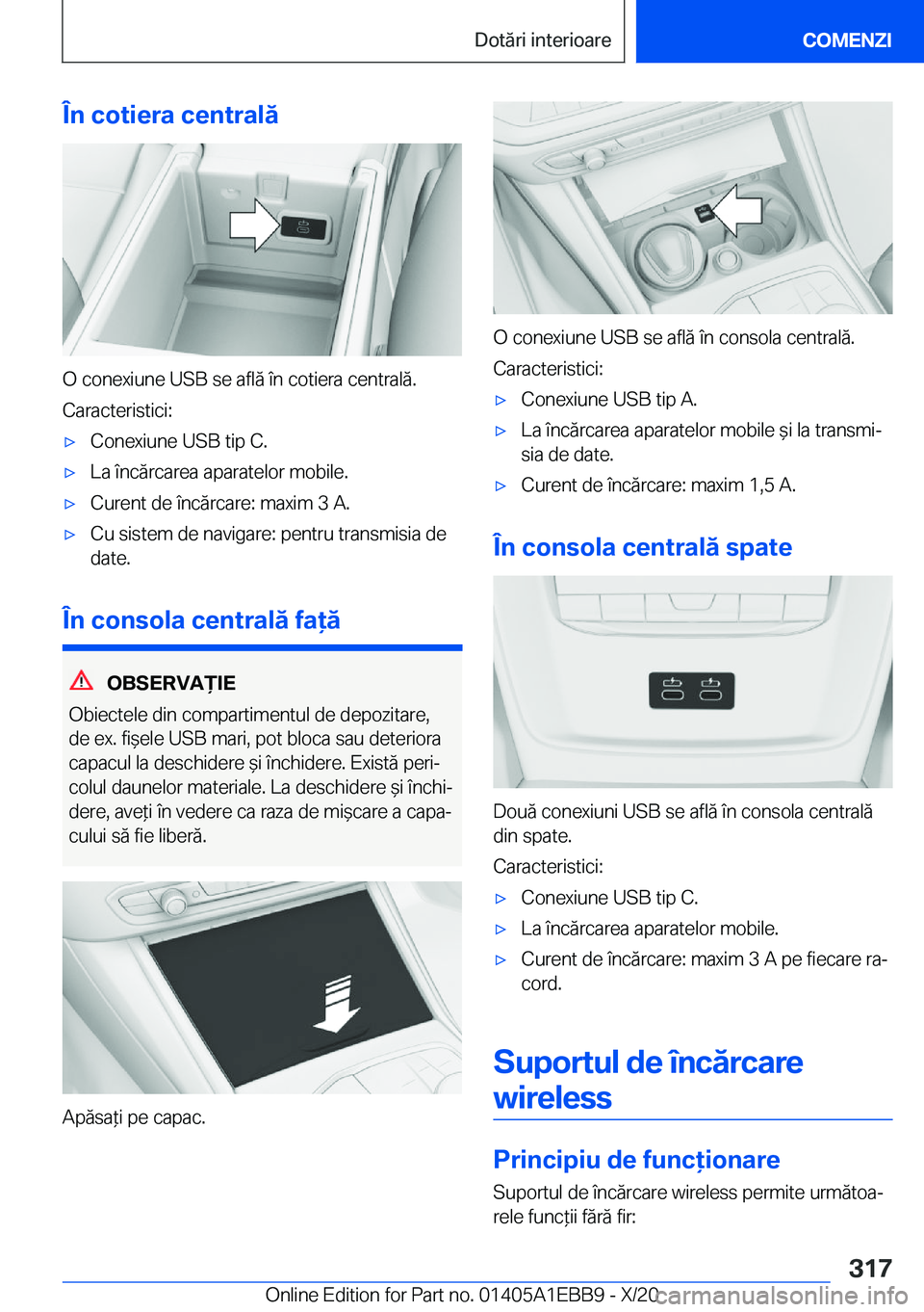 BMW 3 SERIES 2021  Ghiduri De Utilizare (in Romanian) �