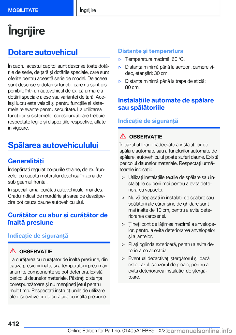 BMW 3 SERIES 2021  Ghiduri De Utilizare (in Romanian) �
