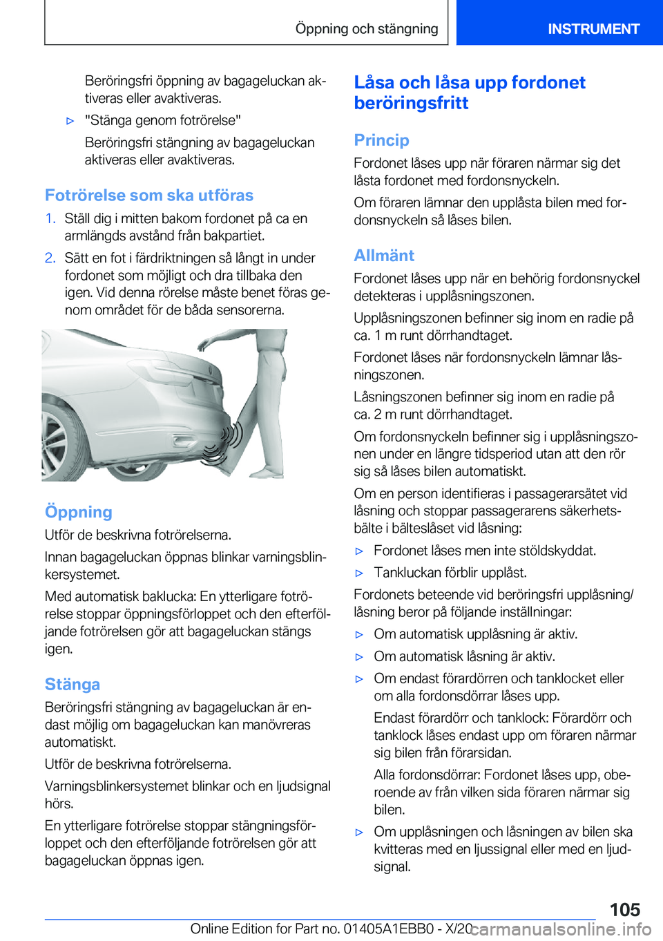 BMW 3 SERIES 2021  InstruktionsbÖcker (in Swedish) �B�e�r�