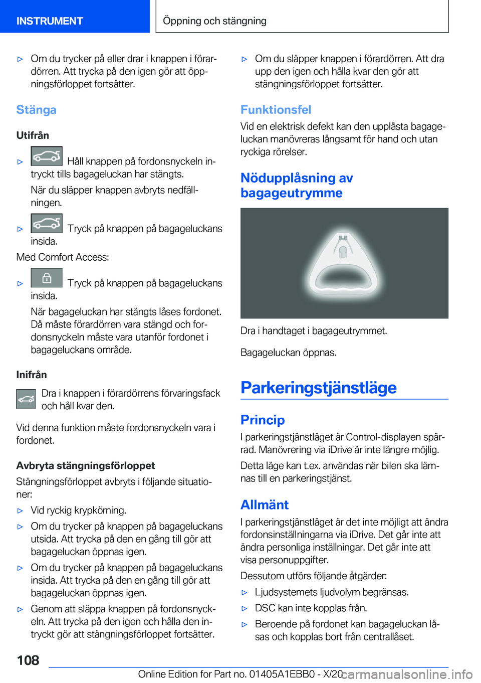 BMW 3 SERIES 2021  InstruktionsbÖcker (in Swedish) 'x�O�m��d�u��t�r�y�c�k�e�r��p�å��e�l�l�e�r��d�r�a�r��i��k�n�a�p�p�e�n��i��f�