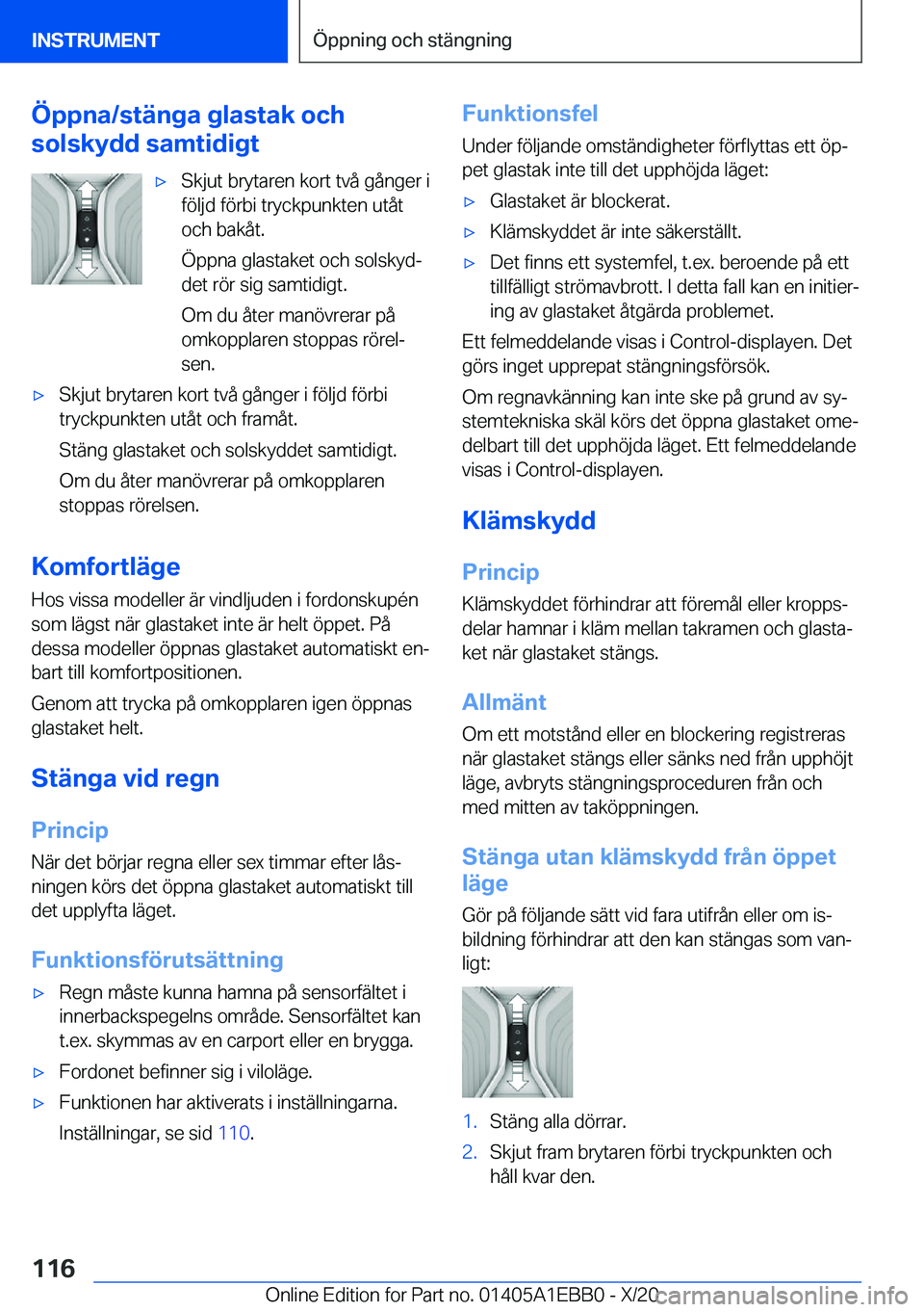 BMW 3 SERIES 2021  InstruktionsbÖcker (in Swedish) �