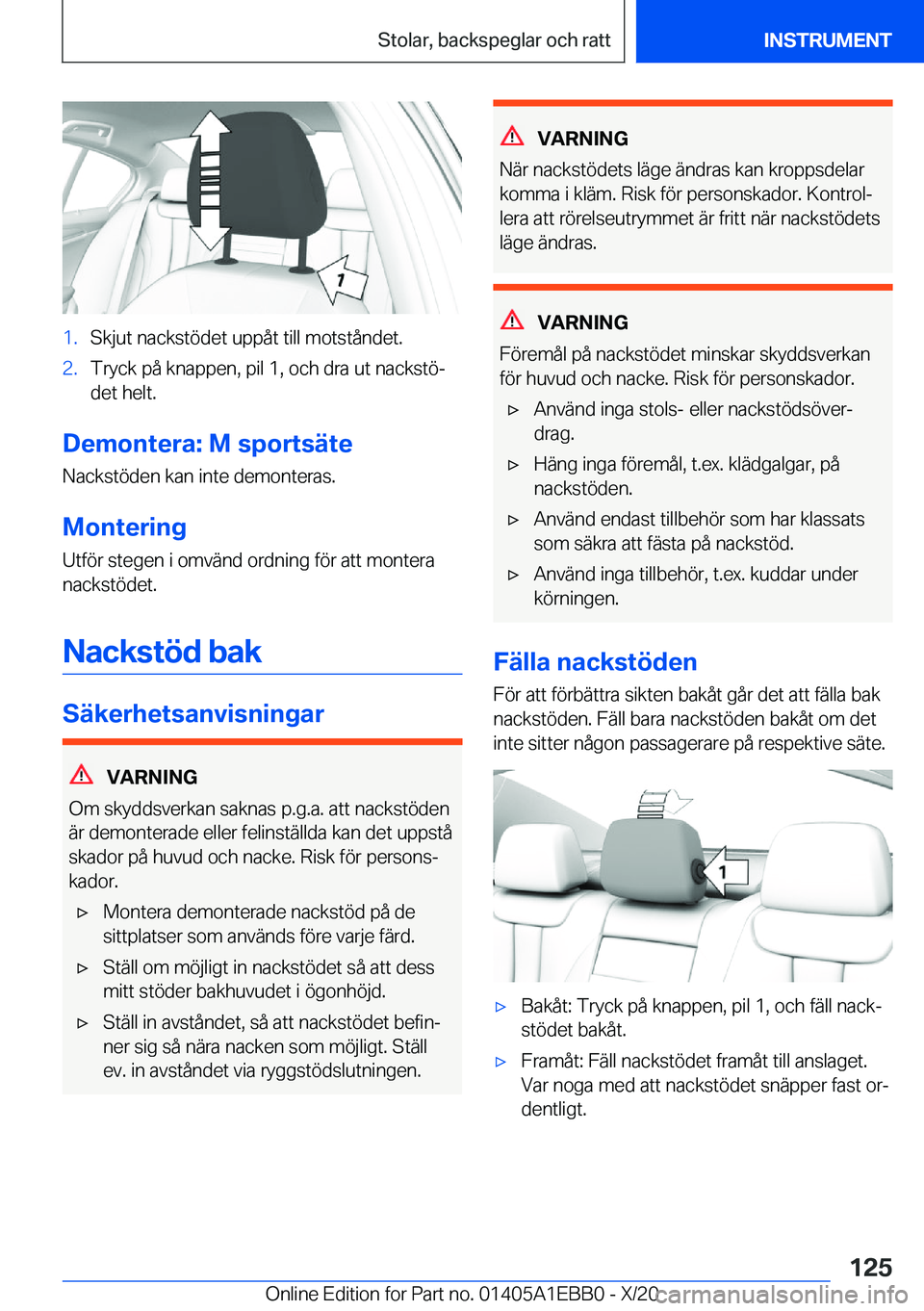 BMW 3 SERIES 2021  InstruktionsbÖcker (in Swedish) �1�.�S�k�j�u�t��n�a�c�k�s�t�