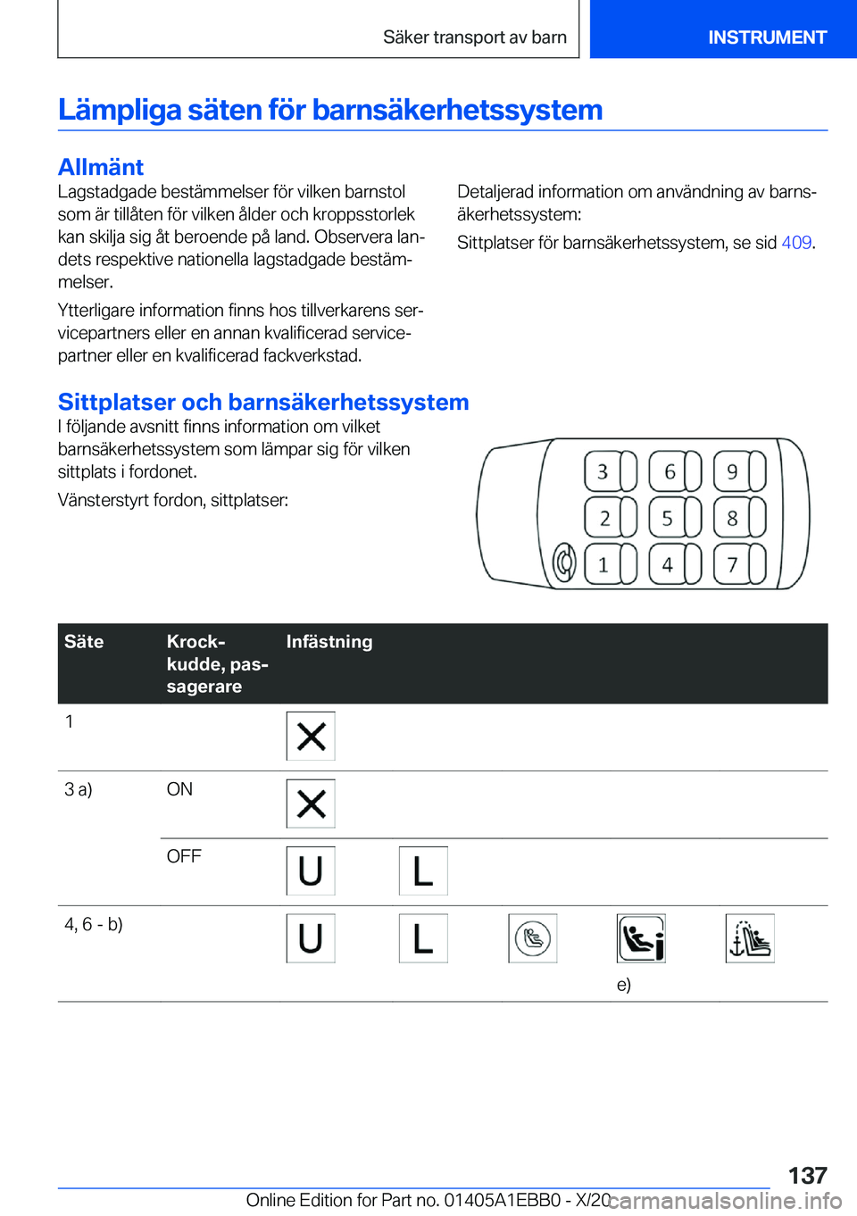 BMW 3 SERIES 2021  InstruktionsbÖcker (in Swedish) �L�ä�m�p�l�i�g�a��s�ä�t�e�n��f�