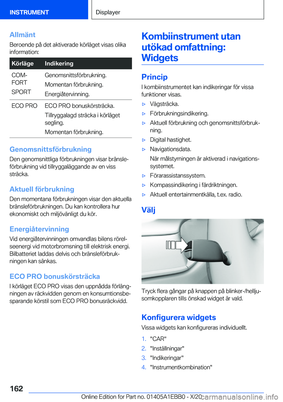 BMW 3 SERIES 2021  InstruktionsbÖcker (in Swedish) �A�l�l�m�ä�n�t
�B�e�r�o�e�n�d�e��p�å��d�e�t��a�k�t�i�v�e�r�a�d�e��k�