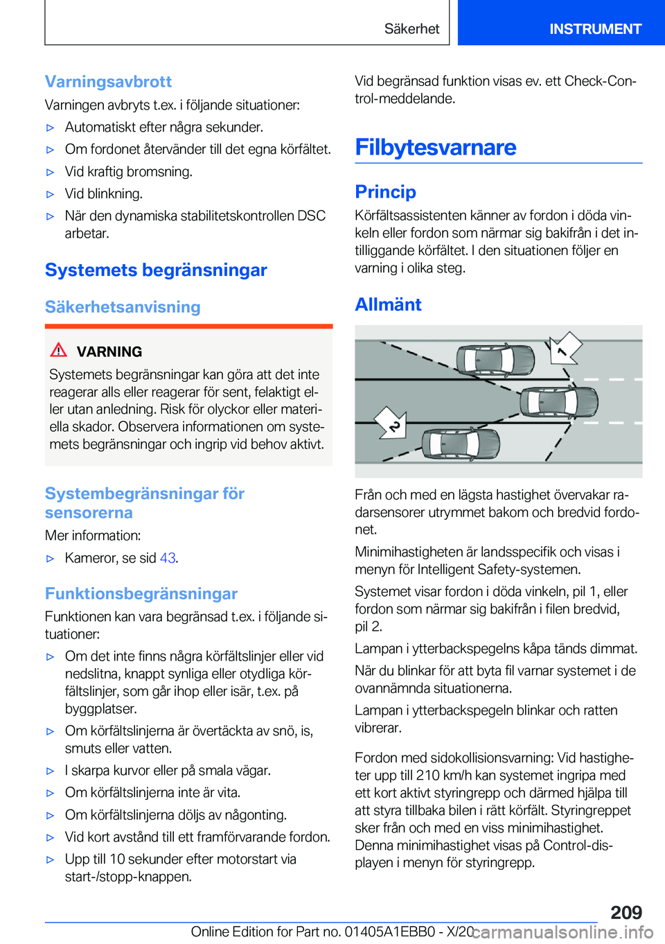 BMW 3 SERIES 2021  InstruktionsbÖcker (in Swedish) �V�a�r�n�i�n�g�s�a�v�b�r�o�t�t�V�a�r�n�i�n�g�e�n��a�v�b�r�y�t�s��t�.�e�x�.��i��f�