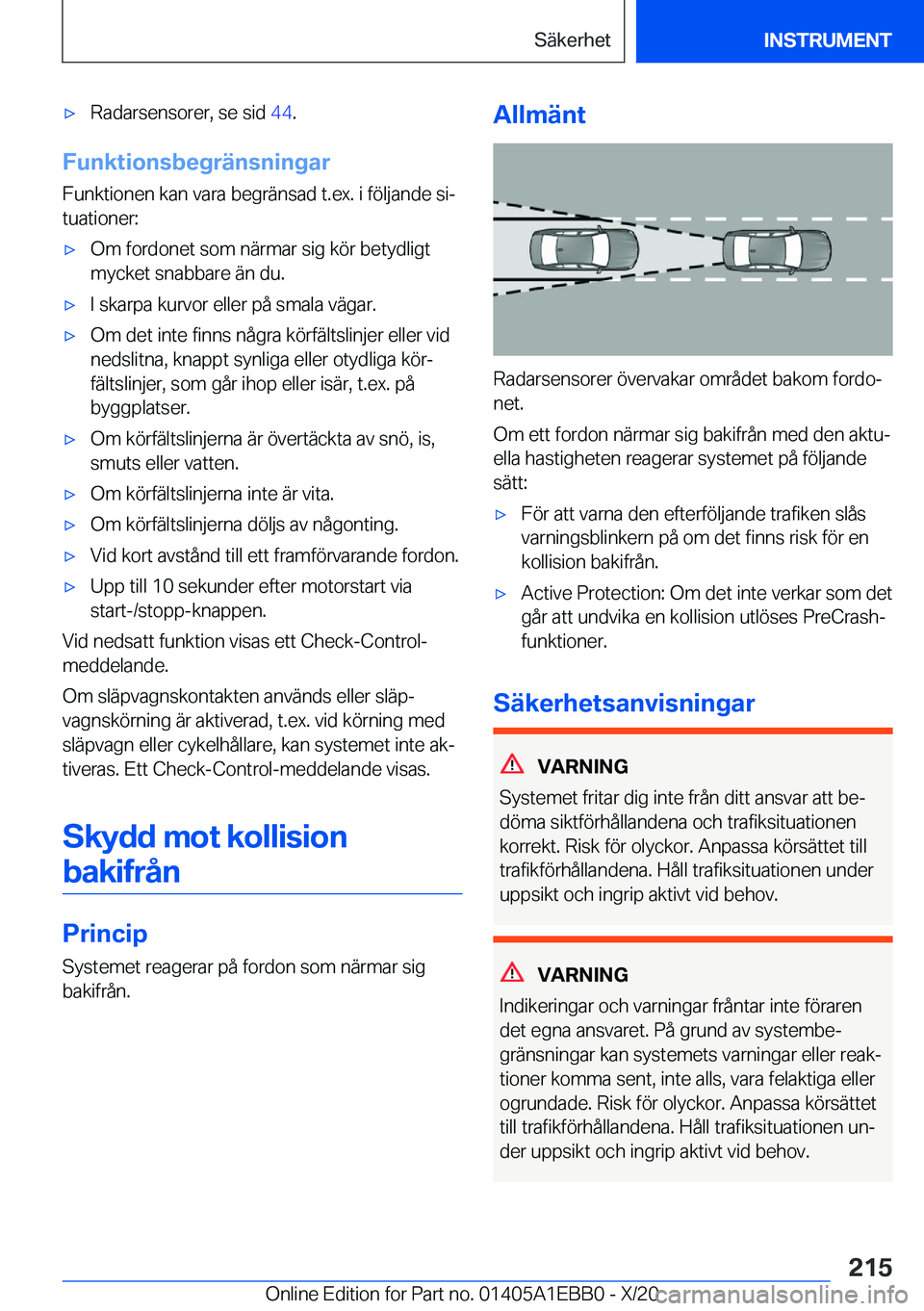 BMW 3 SERIES 2021  InstruktionsbÖcker (in Swedish) 'x�R�a�d�a�r�s�e�n�s�o�r�e�r�,��s�e��s�i�d��4�4�.
�F�u�n�k�t�i�o�n�s�b�e�g�r�ä�n�s�n�i�n�g�a�r
�F�u�n�k�t�i�o�n�e�n��k�a�n��v�a�r�a��b�e�g�r�ä�n�s�a�d��t�.�e�x�.��i��f�