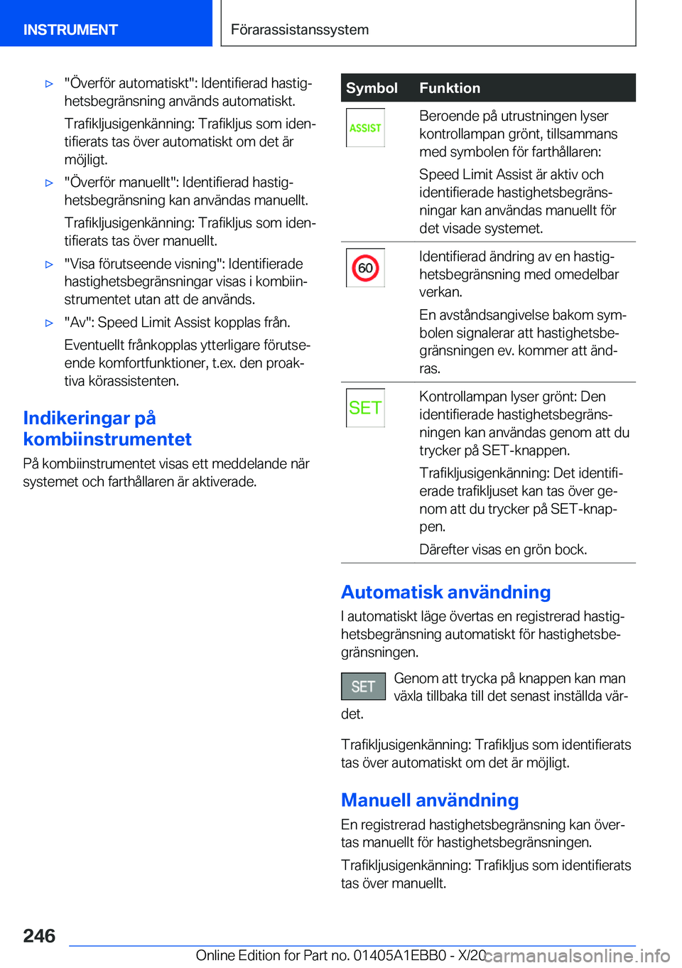 BMW 3 SERIES 2021  InstruktionsbÖcker (in Swedish) 'x��