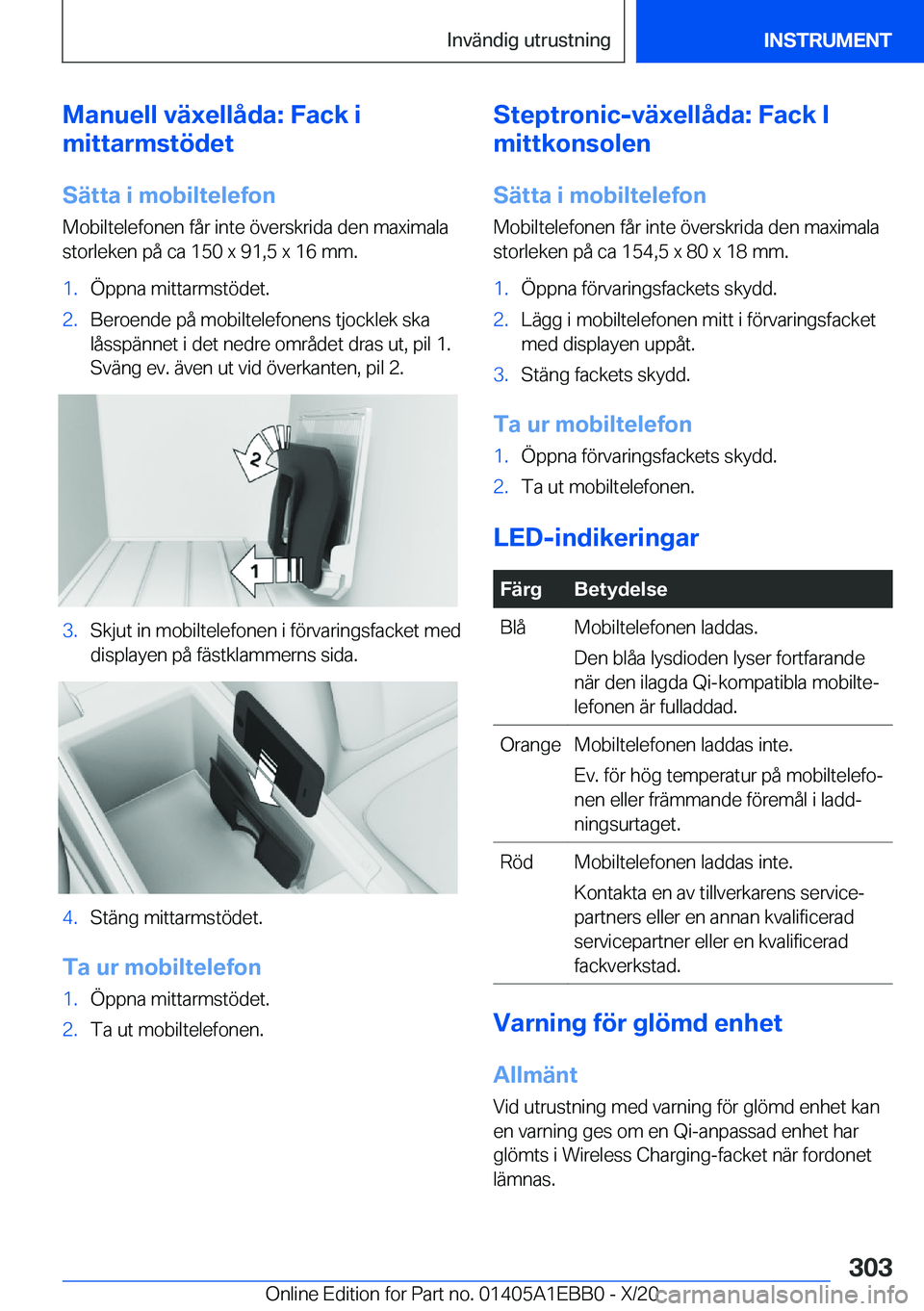 BMW 3 SERIES 2021  InstruktionsbÖcker (in Swedish) �M�a�n�u�e�l�l��v�ä�x�e�l�l�å�d�a�:��F�a�c�k��i
�m�i�t�t�a�r�m�s�t�