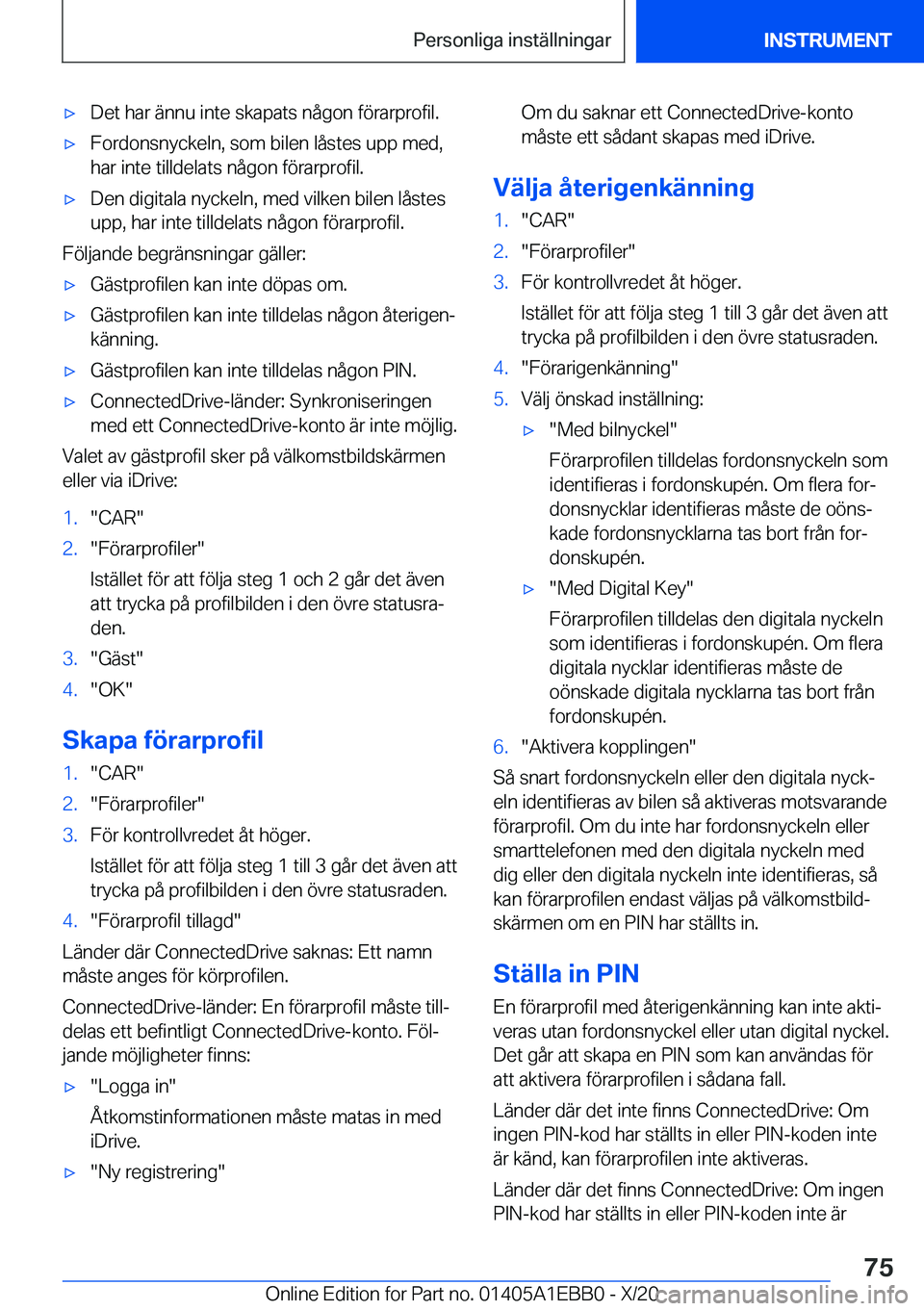 BMW 3 SERIES 2021  InstruktionsbÖcker (in Swedish) 'x�D�e�t��h�a�r��ä�n�n�u��i�n�t�e��s�k�a�p�a�t�s��n�å�g�o�n��f�