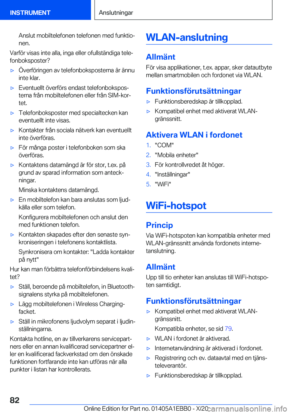 BMW 3 SERIES 2021  InstruktionsbÖcker (in Swedish) �A�n�s�l�u�t��m�o�b�i�l�t�e�l�e�f�o�n�e�n��t�e�l�e�f�o�n�e�n��m�e�d��f�u�n�k�t�i�oj
�n�e�n�.
�V�a�r�f�