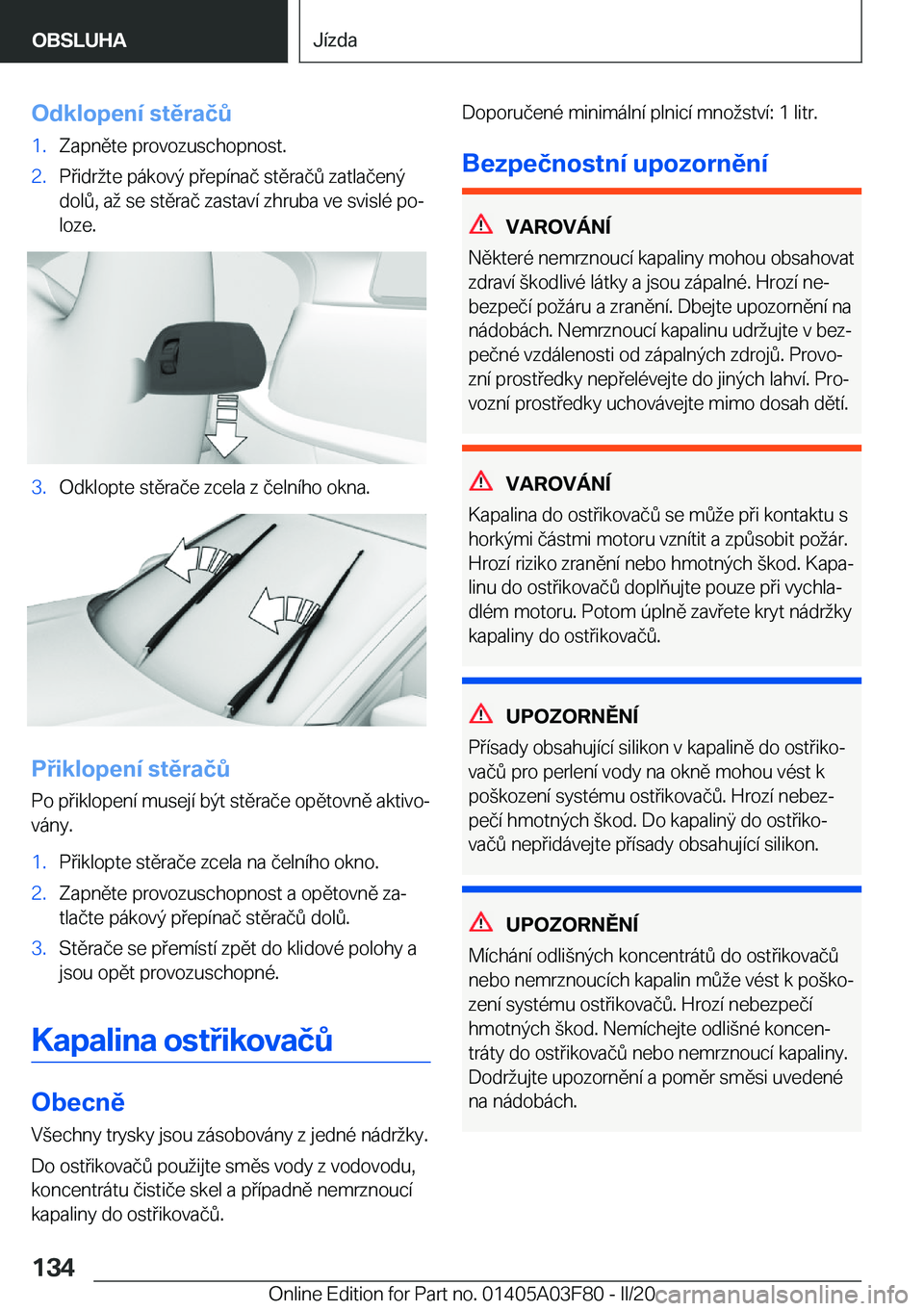 BMW 3 SERIES 2020  Návod na použití (in Czech) �O�d�k�l�o�p�e�n�