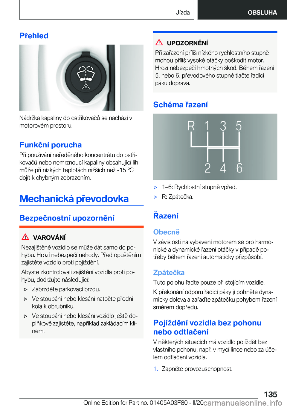 BMW 3 SERIES 2020  Návod na použití (in Czech) �P�e�h�l�e�d
�N�